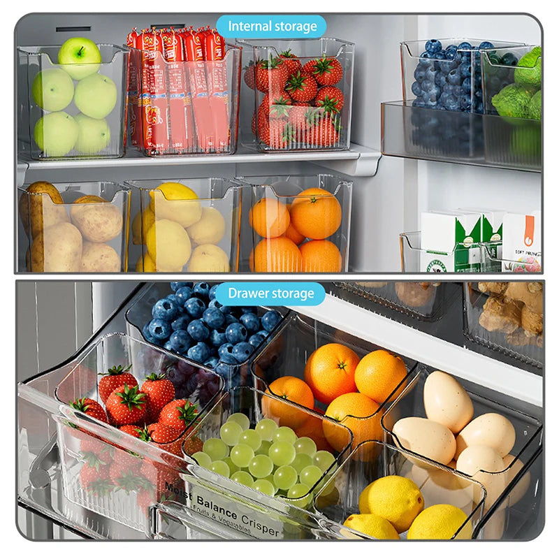 Fridge Storage Box – Fruit, Veggie & Spice Organizer