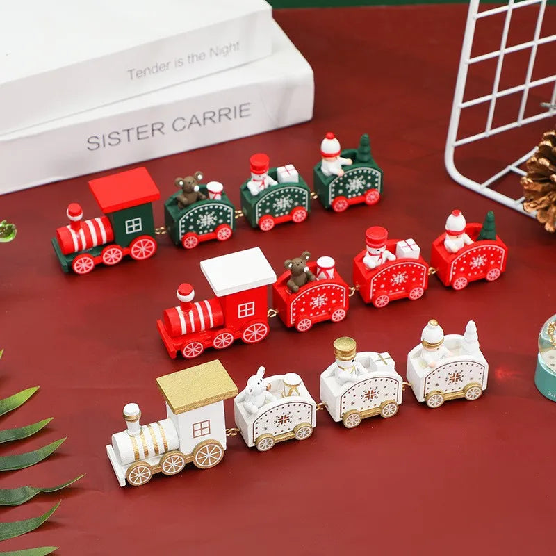 Wooden Christmas Train Ornament 2025 | Festive Holiday Decor