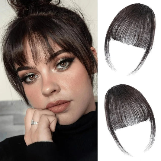 1PC Air Bangs Wig Summer Light And Thin Fake Bangs Natural Forehead Invisible And Traceless Bangs Wig Piece Peaceful Pleasures Health and Wellness