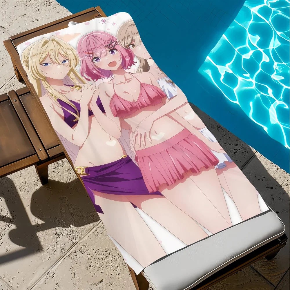 Anime Quick-Dry Beach Towel – Soft Pool Towel for Travel & Gym Anime Beach Towel Peaceful Pleasures Health and Wellness z6 STJ150x260CM