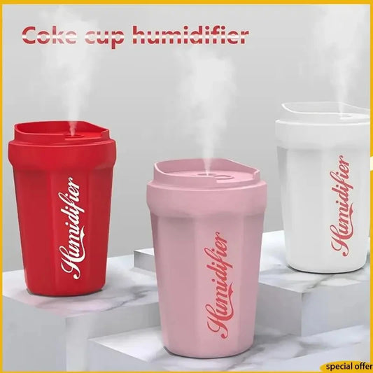 HOMEFISH Mini USB Humidifier & Aroma Diffuser – Coke Cup Mini USB Humidifier Peaceful Pleasures Health and Wellness