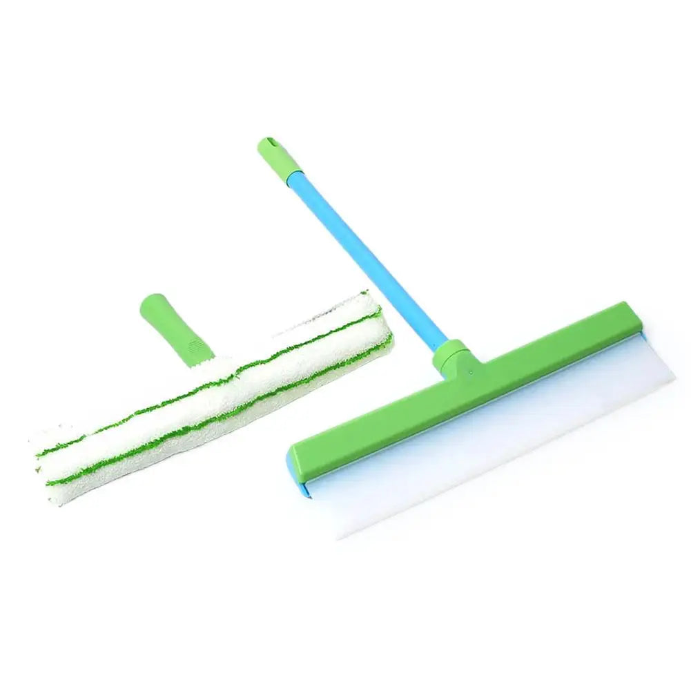 12-Inch Recyclable Silicone Window Squeegee Kit Single Ultrafine Fiber Cloth Cover Car Cleaning Tool Glass Cleaning Gadget Peaceful Pleasures Health and Wellness B