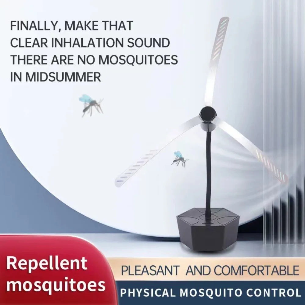 USB Rechargeable Fly Repellent Fan – Portable & Soundless