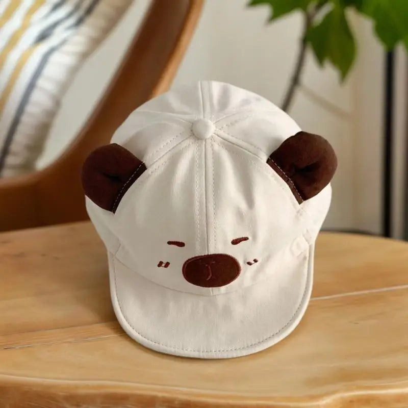 Capybara Baby Sun Hat | Breathable Cotton Baseball Cap for Toddlers