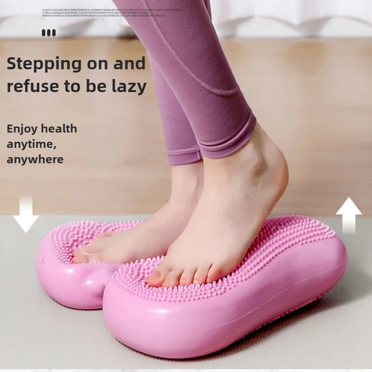 Multi-Functional Household Inflatable Foot Massager Anti-slip Stepper Pad Pressure Points in Situ Sports Balance Inflatable Pad Peaceful Pleasures Health and Wellness