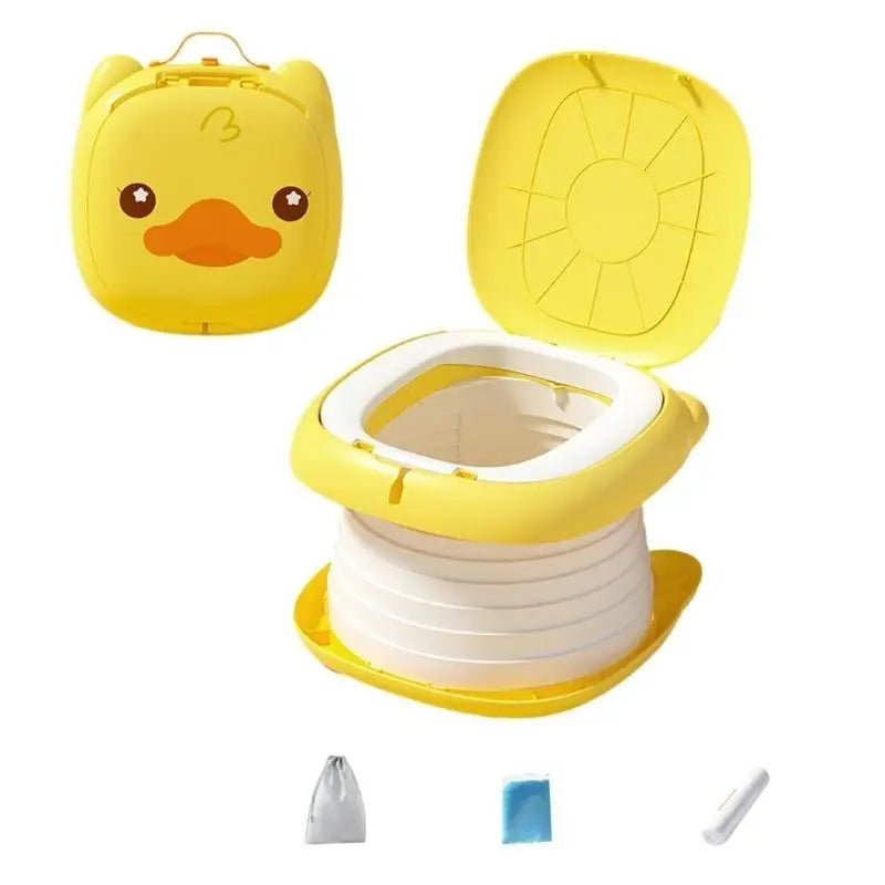 3-in-1 Foldable Baby Potty Training Chair | Portable Travel Toilet