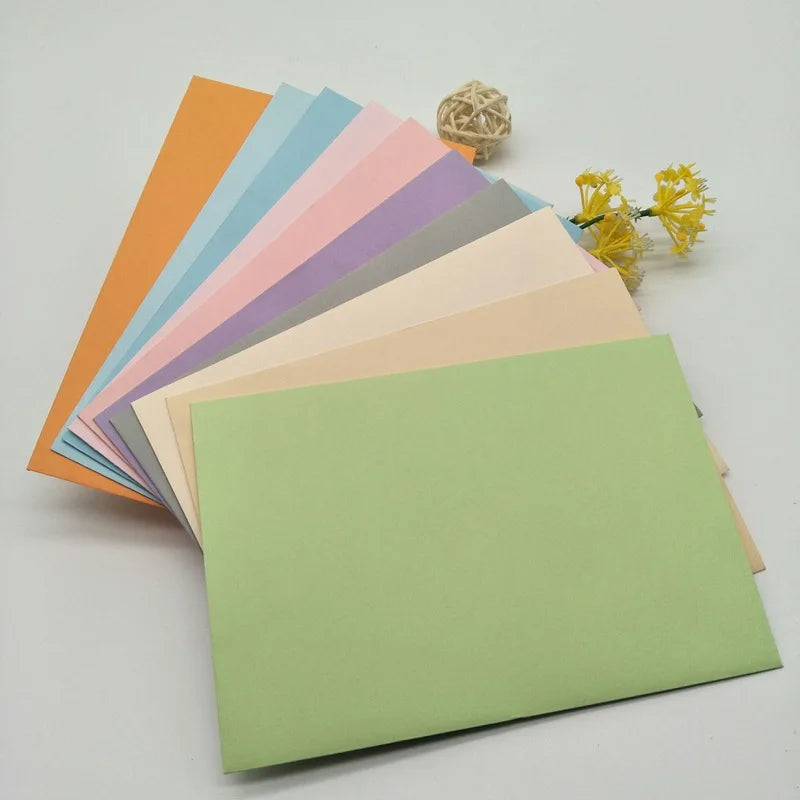 20 Macaron Colored Envelopes Suitable Birthdays Weddings Special