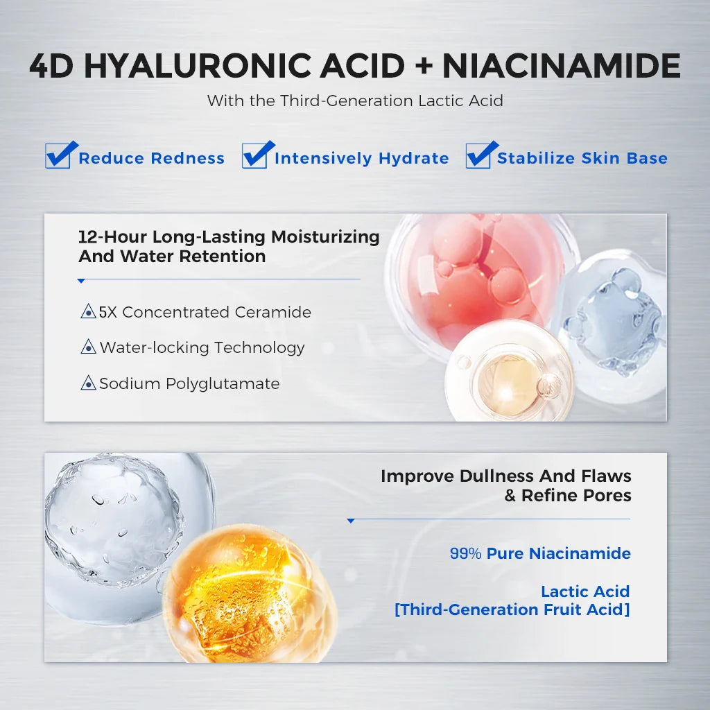 NING DERMOLOGIE 4D Hyaluronic Acid Sheet Mask – Niacinamide