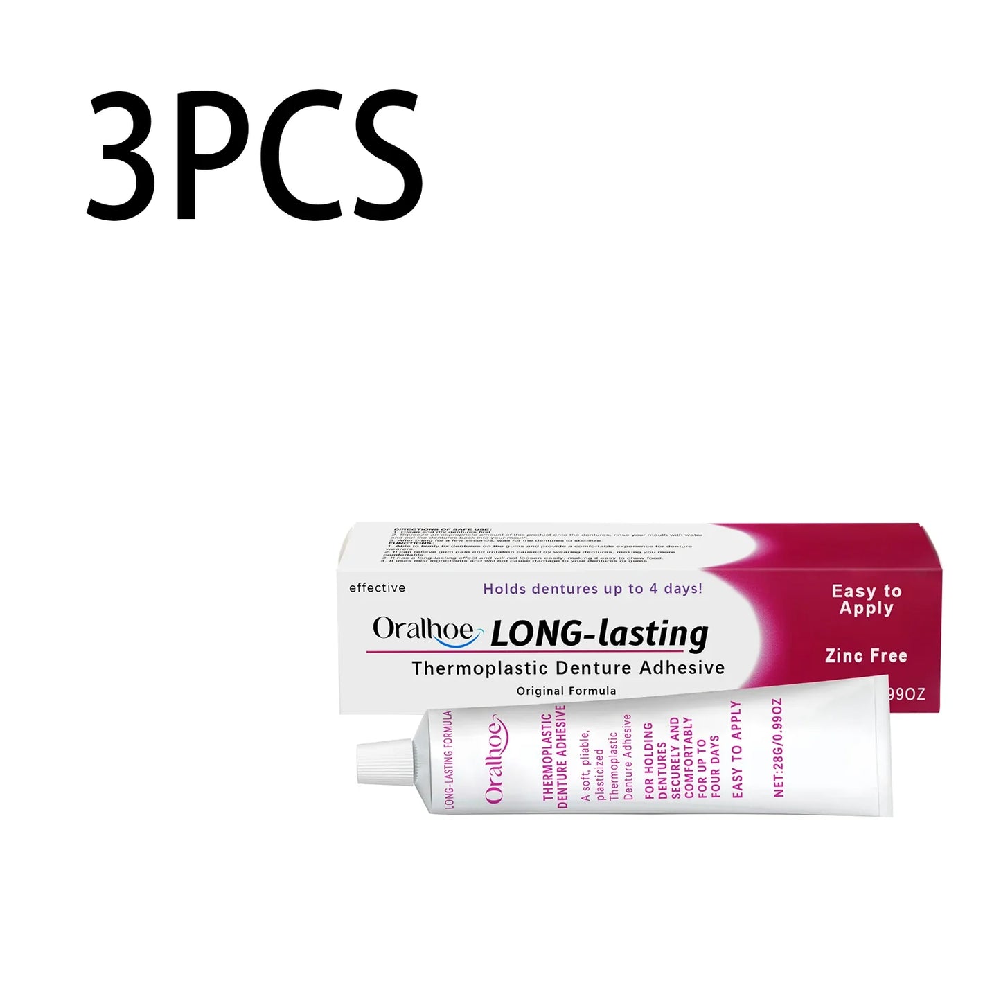 Oralhoe Thermoplastic Denture Adhesive – Long-Lasting Hold