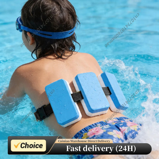 Kids Swim Belt with Adjustable Strap Flotation Belt Aquatic Auxiliary Swimming Waist Belt Swimming Training Aid for Beginners Peaceful Pleasures Health and Wellness