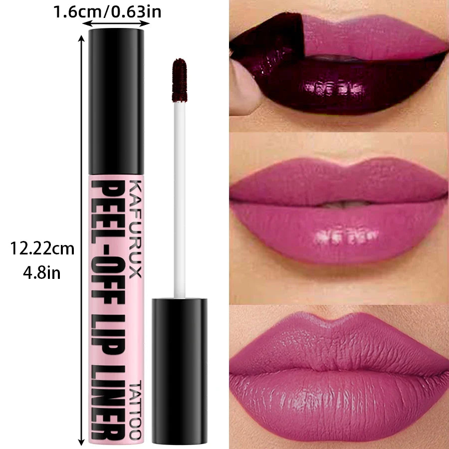 KAFURUX Peel-Off Lip Stain – 7 Colors, Waterproof & Long-Lasting