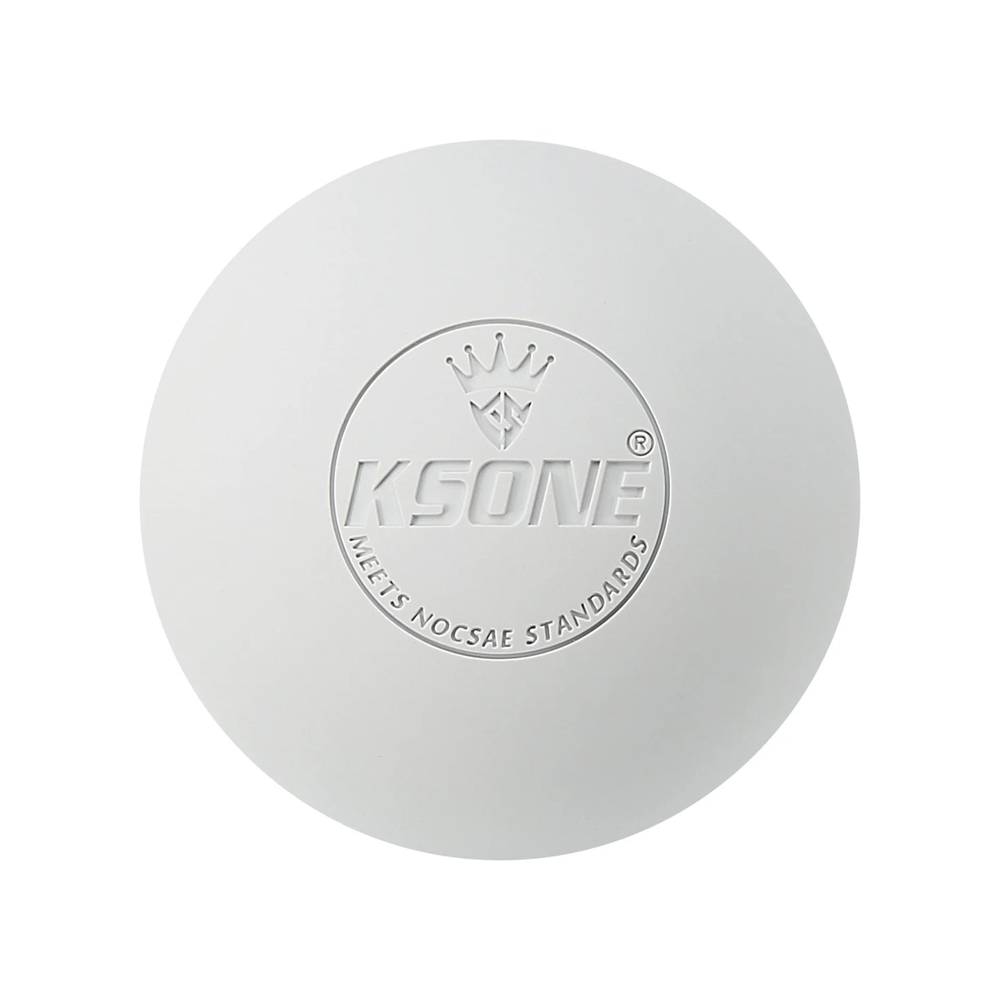 Solid Color KSONE Yoga Fascia Ball,Silicone Pilates Ball For Foot Massage Muscle Relaxation Peaceful Pleasures Health and Wellness White