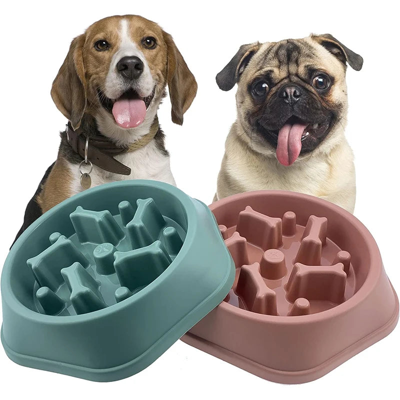 Slow Feeder Dog Bowl | Anti-Slip Maze Puzzle Dish