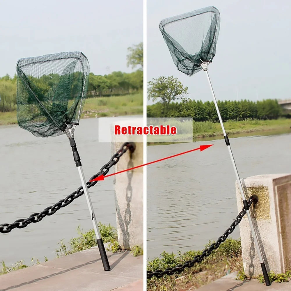 Telescoping Foldable Fishing Landing Net – Extends to 190cm