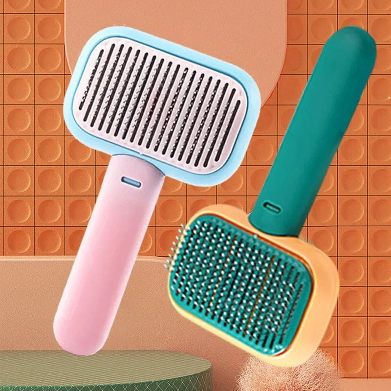 Pet Hair Remover Brush & Grooming Comb for Cats & Dogs Pet Grooming Brush Peaceful Pleasures Health and Wellness
