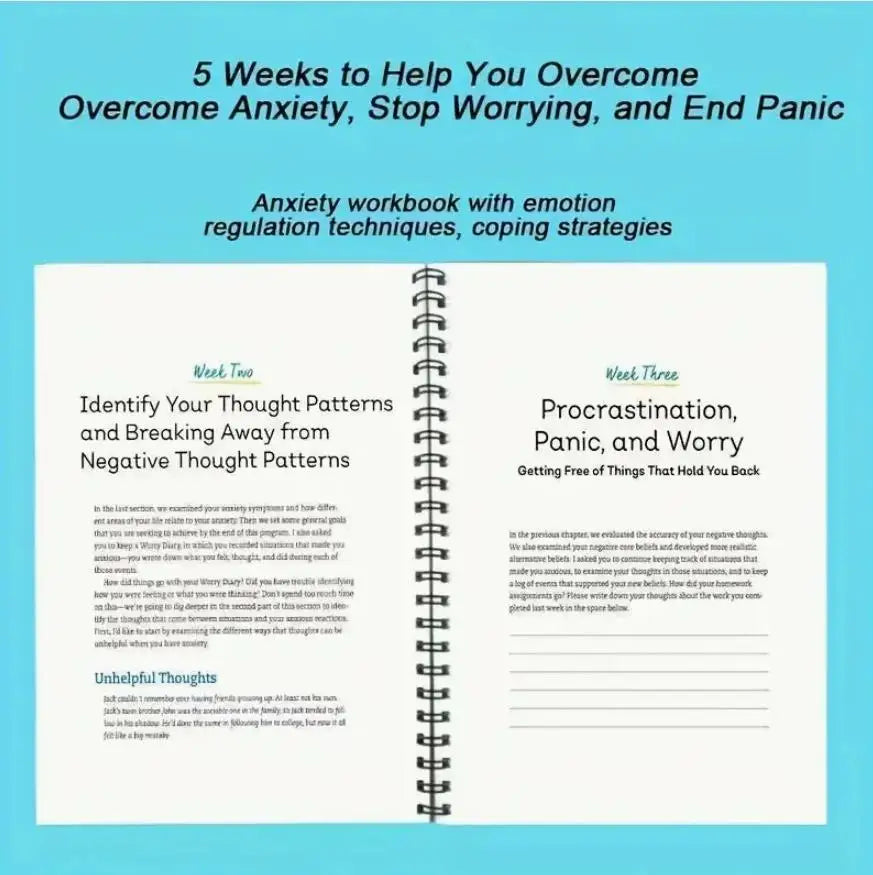 Retrain Brain Cognitive Behavioral Therapy 5 Weeks Workbook Managing