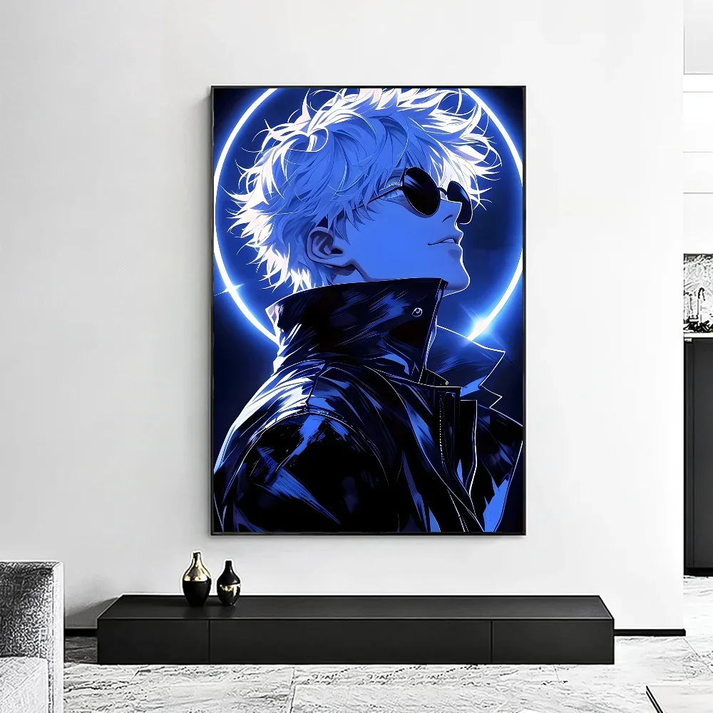 Satoru Gojo Canvas Wall Art | Jujutsu Kaisen Anime Poster