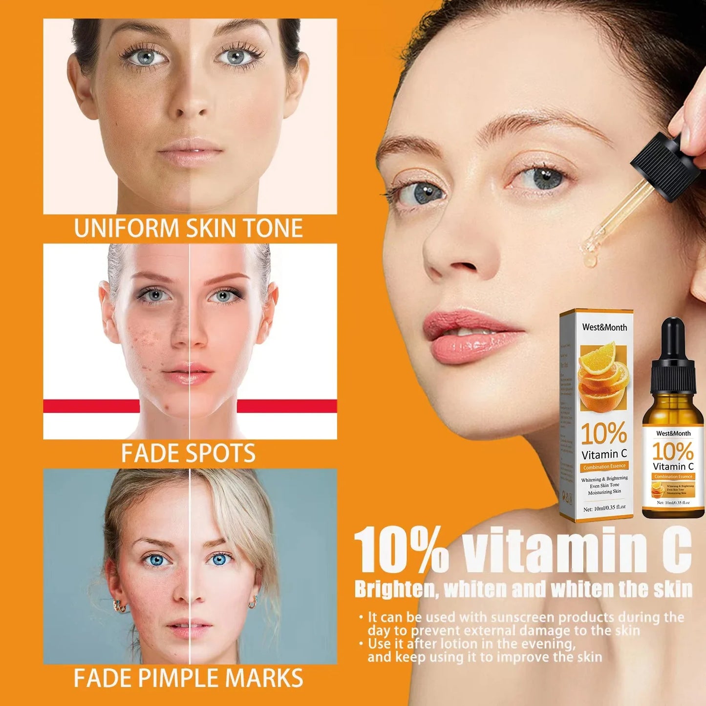 Vitamin C & Hyaluronic Acid Face Serum – Dark Spot & Brightening Peaceful Pleasures Health and Wellness