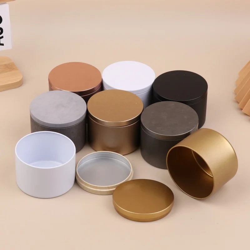 8oz Tinplate Candle Tins with Lids | Candle Making & Storage