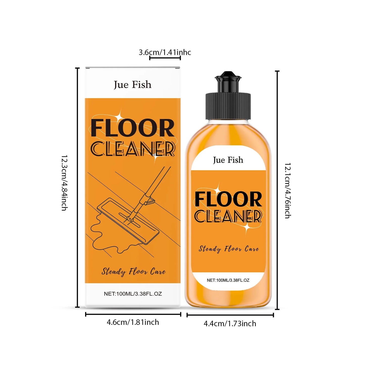 Jue-Fish 100ml Multi-Surface Floor Cleaner | Polish & Dirt Removal