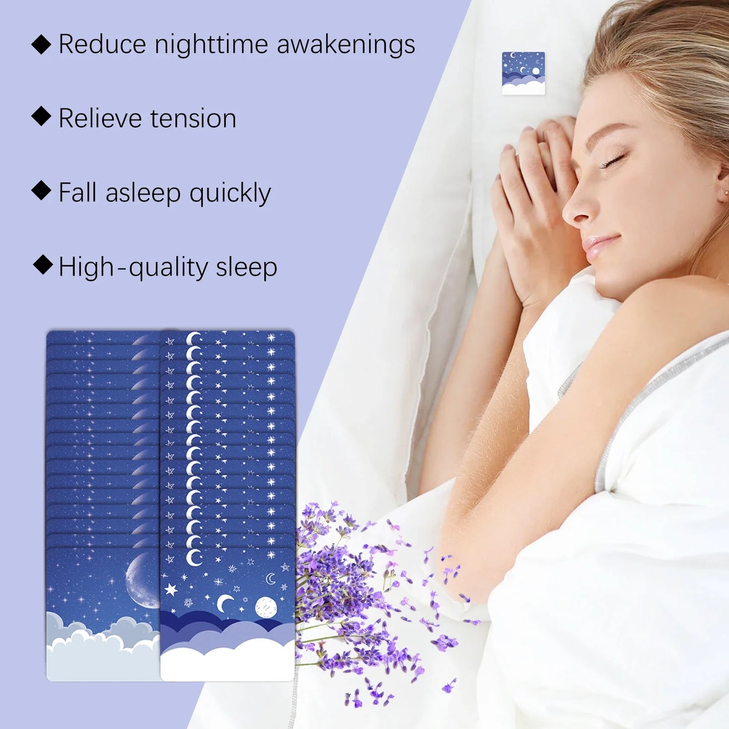 WOODSLEEP Magnesium Night Patch – Lavender Sleep & Stress Aid