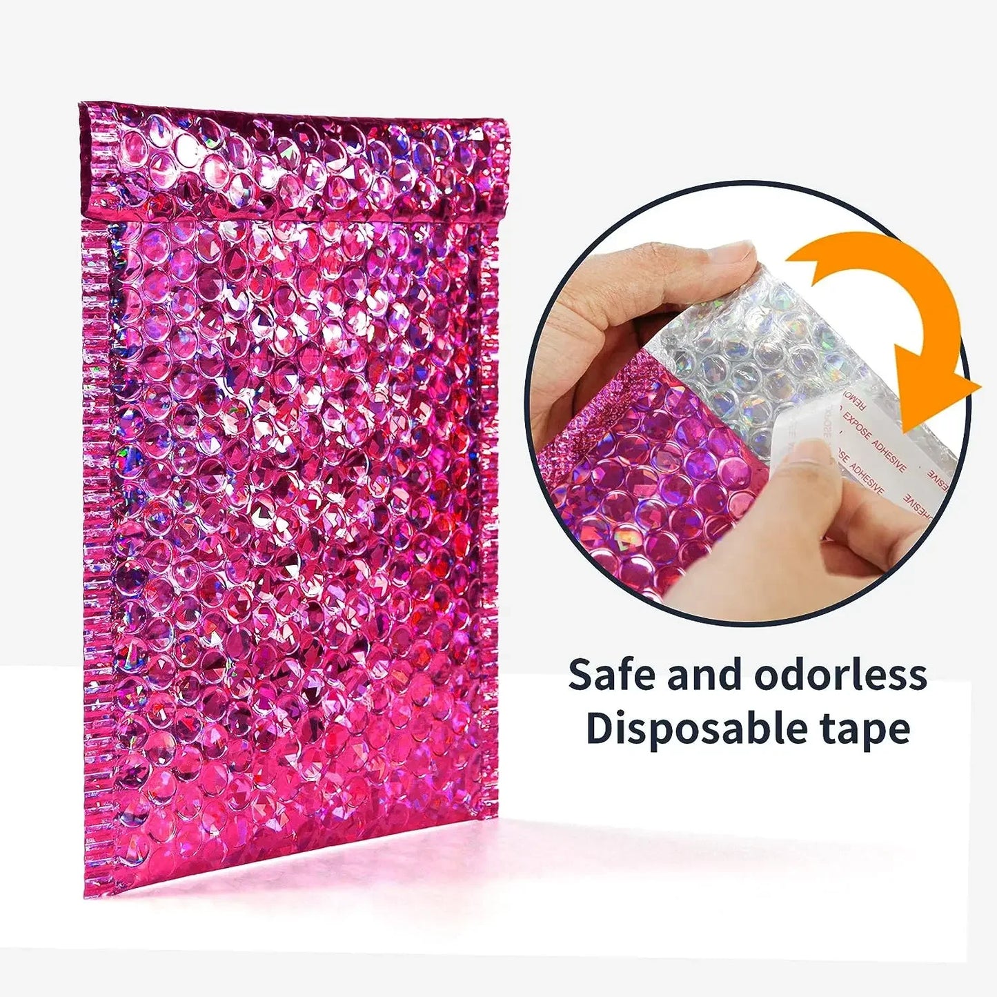 Small Business Supplies Holographic Shipping Bags Laser Packing Bag