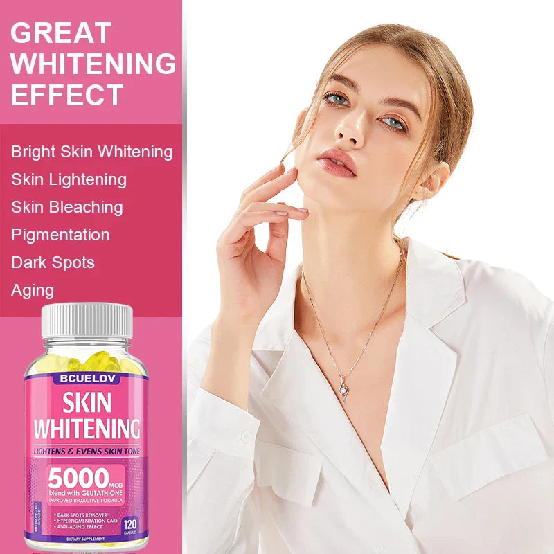 L-Glutathione 5000mcg Brightening & Antioxidant Capsules