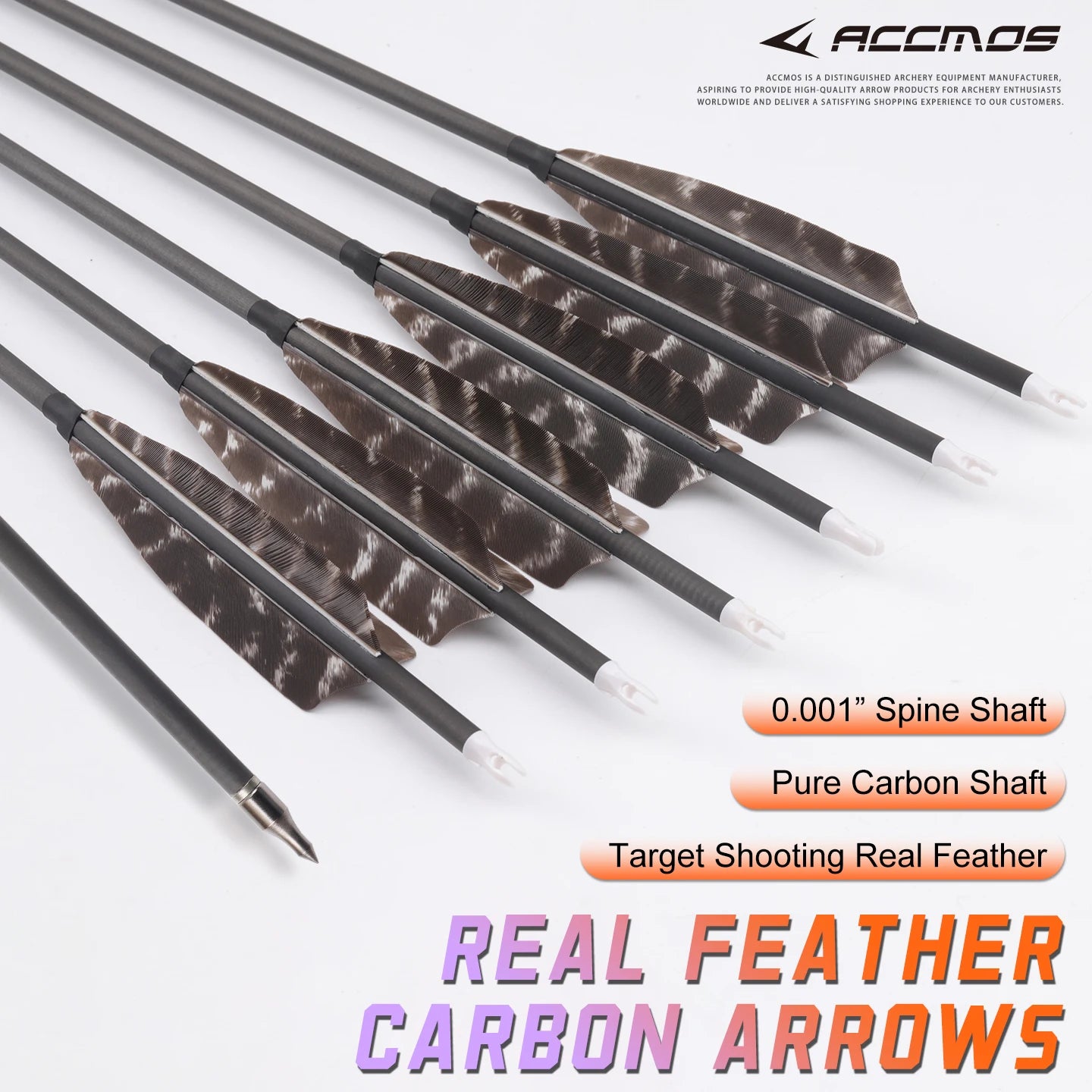 ACCMOS Straightnes 0 001 Pure Carbon Arrow ID6 Sp300 350 400 500 600