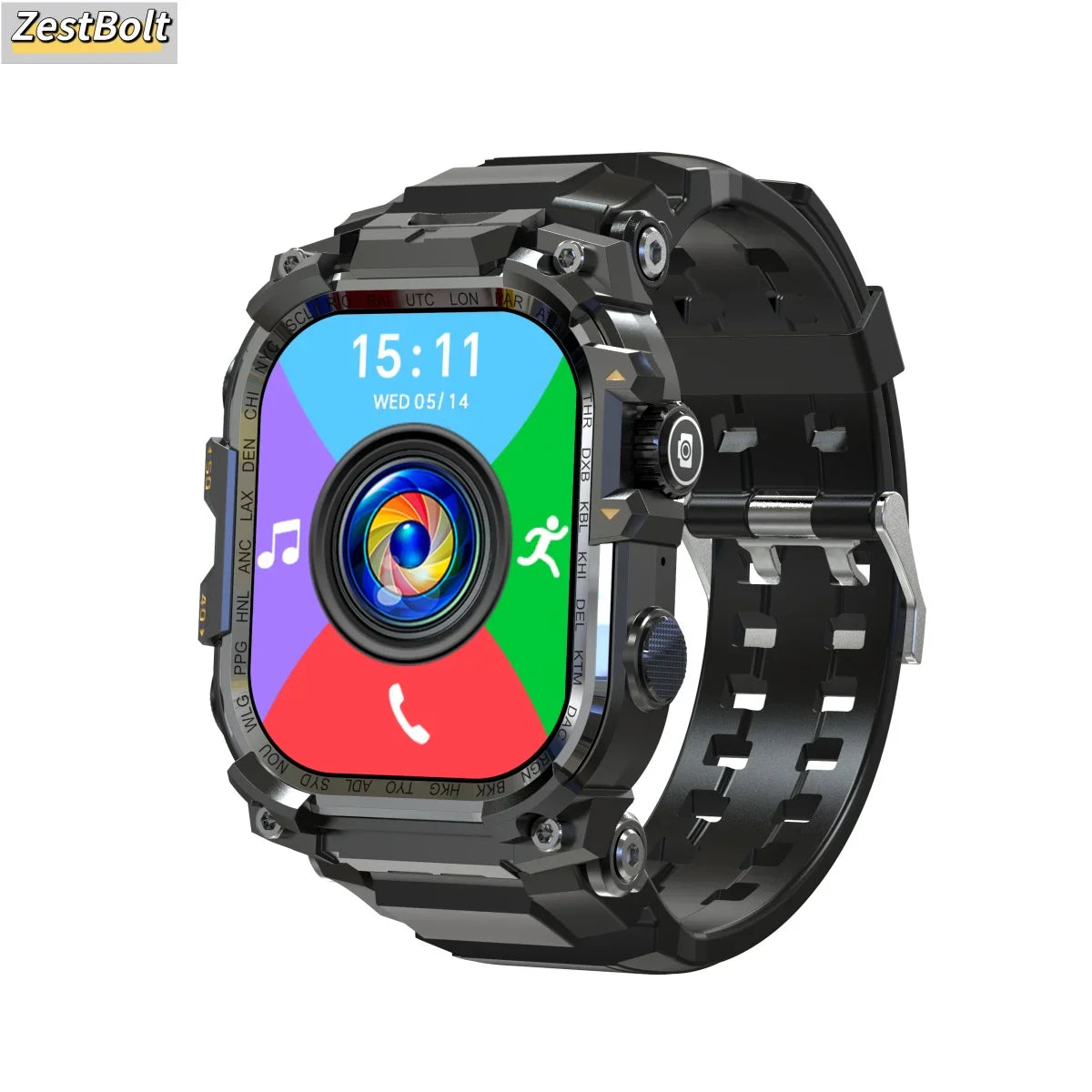 Zestbolt Q888 4G Android Smartwatch – AMOLED, GPS, 8MP Camera