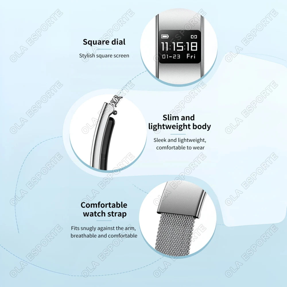 Men Women Smart Bracelet Heart Rate Sleep Monitor Health Smart Band Waterproof Sports Fitness Tracker Smartwatch For Android iOS Peaceful Pleasures Health and Wellness