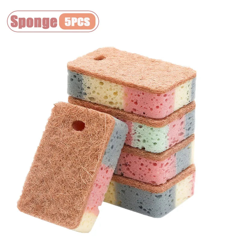 Dual-Sided Cellulose Dish Sponges | Colorful Kitchen Scourers