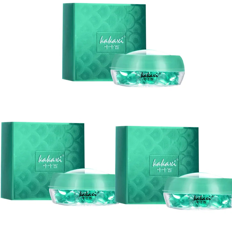 New Blue Copper Peptide Capsule Face Serum Wrinkle Remove Essence Tightens Night Moisturizing Radiant Rejuvenation Skin Care Peaceful Pleasures Health and Wellness 30capsulesX3 packs 30ml