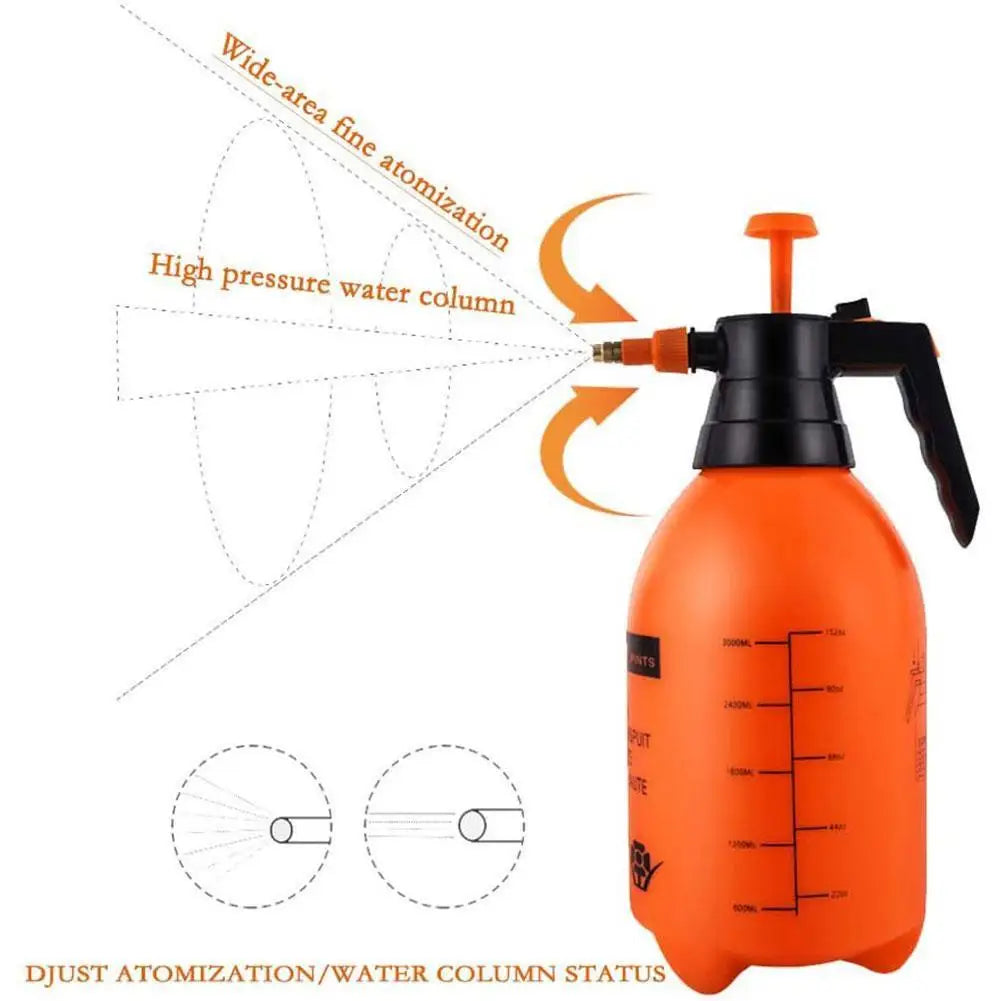 Garden Pressure Sprayer 0.8–3L Hand Pump with Brass Nozzle