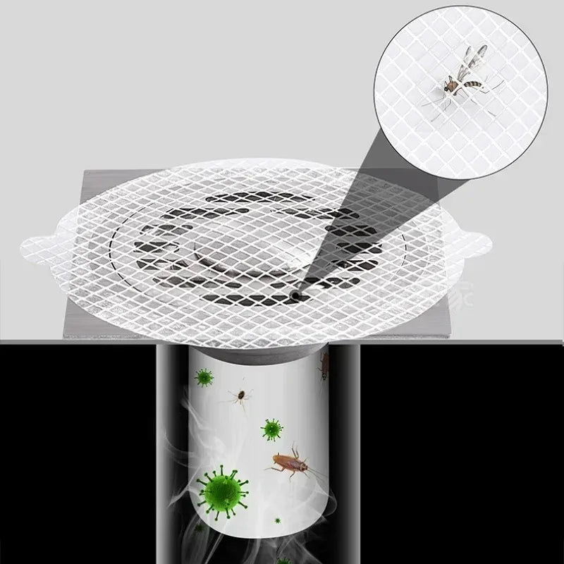Disposable Self-Adhesive Hair Catcher Stickers for Shower & Drain