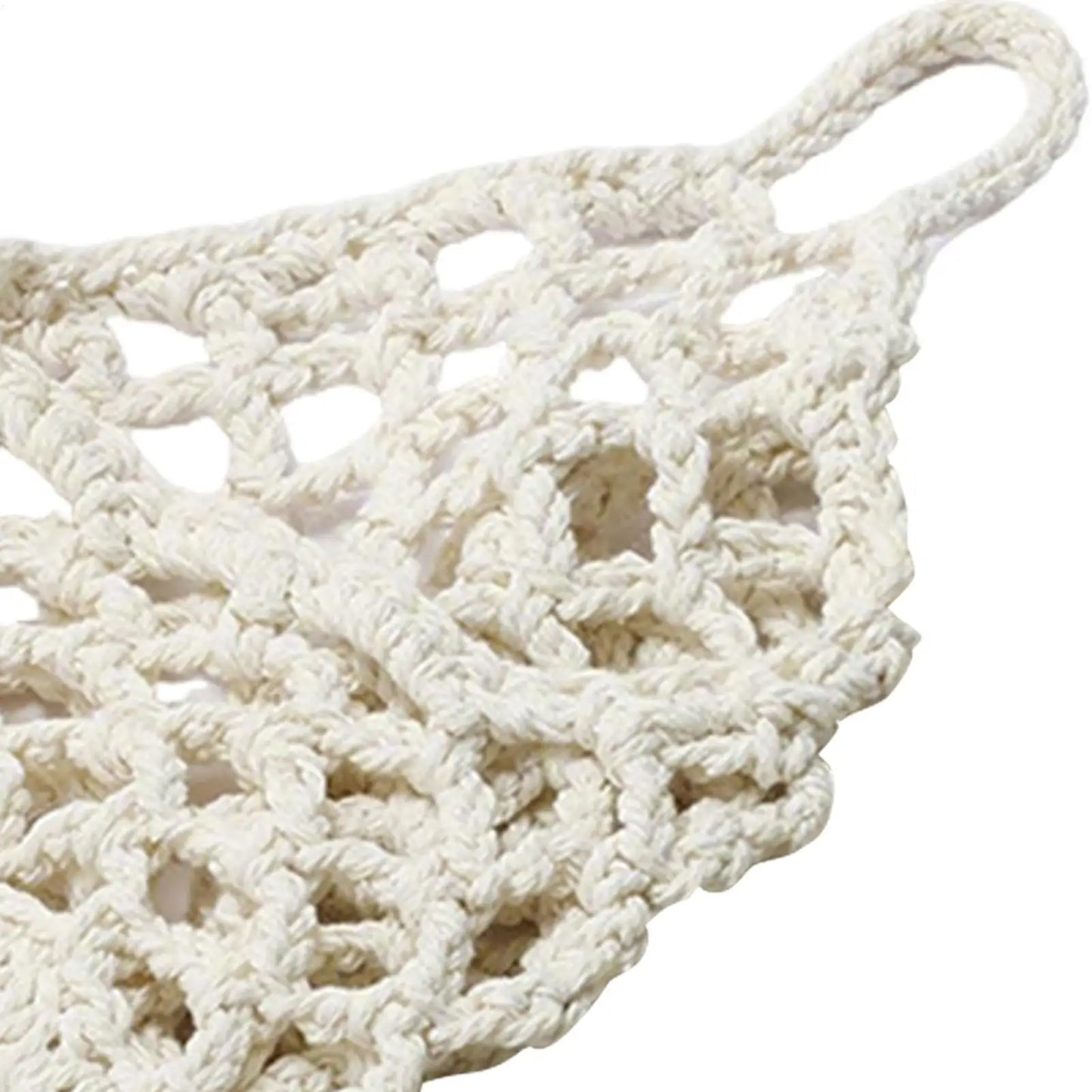 Macrame Plant Hanger – Handmade Boho Woven Basket Indoor & Out