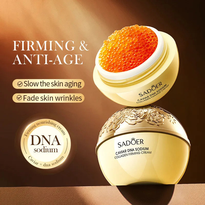 SADOER Caviar DNA Sodium Collagen Frming Cream for Moisturizing Nourish Anti-age Skin Care 30g Peaceful Pleasures Health and Wellness