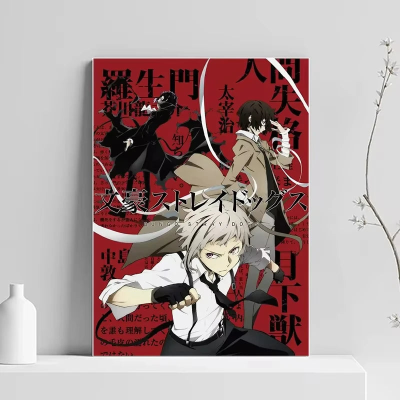Bungou Stray Dogs Anime Canvas Wall Art Poster | Unframed Print
