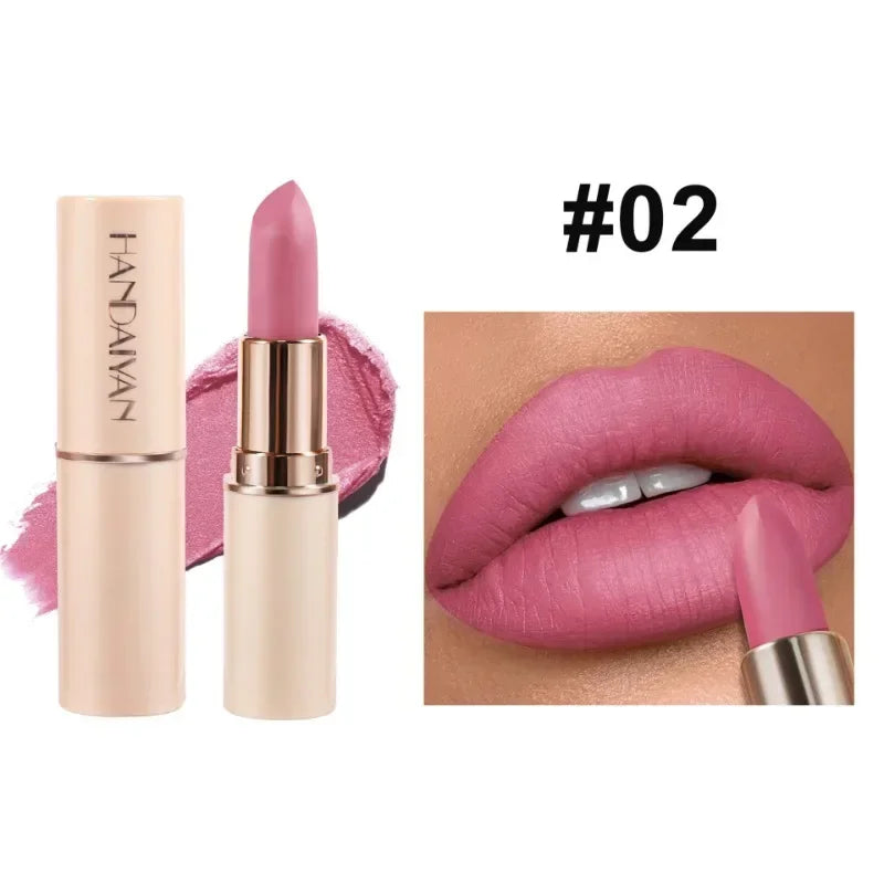 Handaiyan Velvet Matte Lipstick – 8 Shades, Waterproof