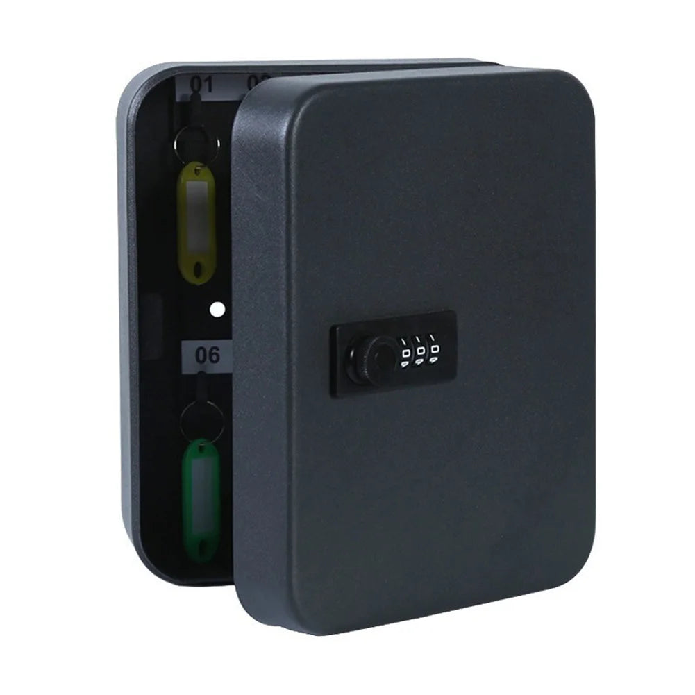 Wall Mount Key Cabinet – 20 Hook Combination Lock Box