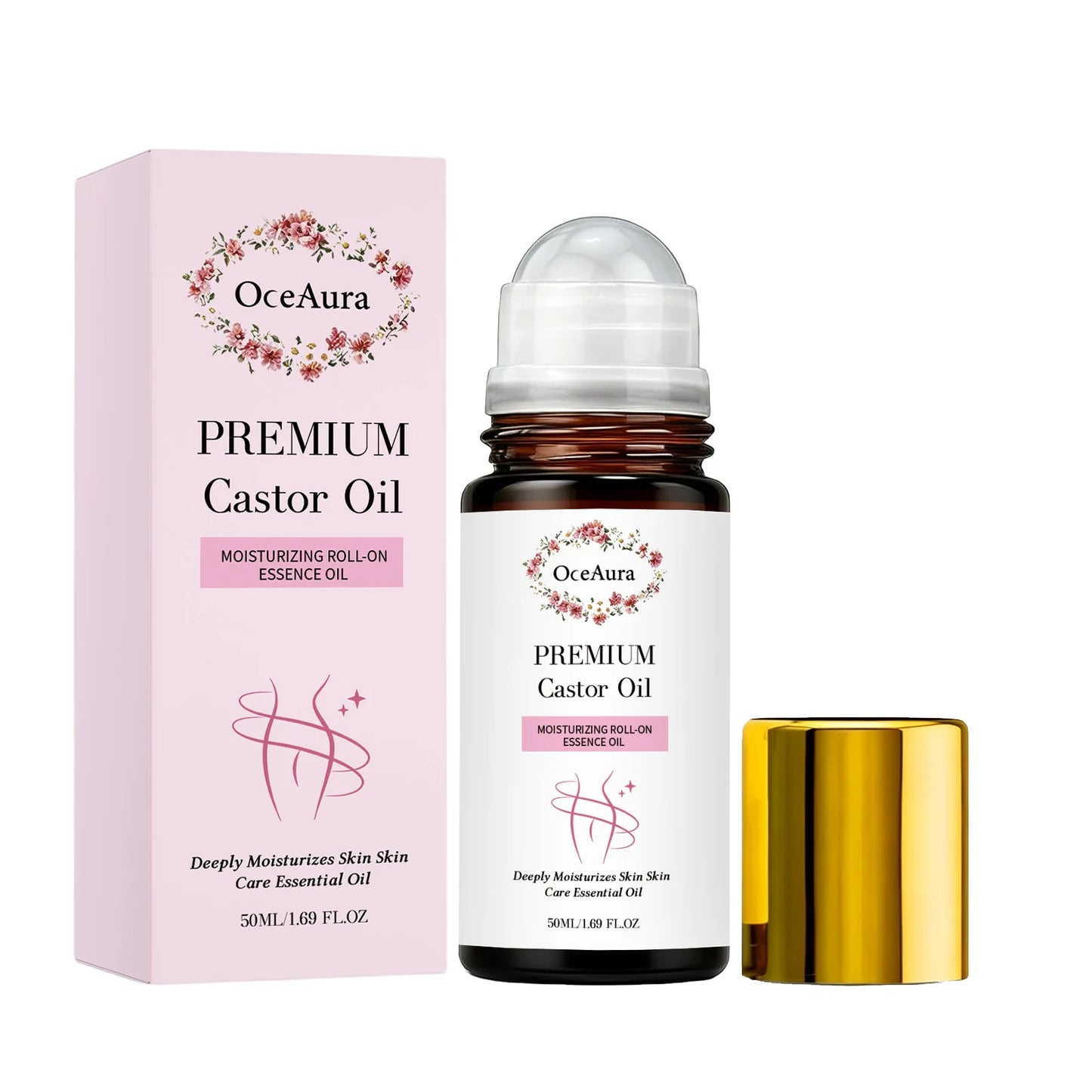 Organic Castor Oil Rollerball – Hydrating & Nourishing 50ml
