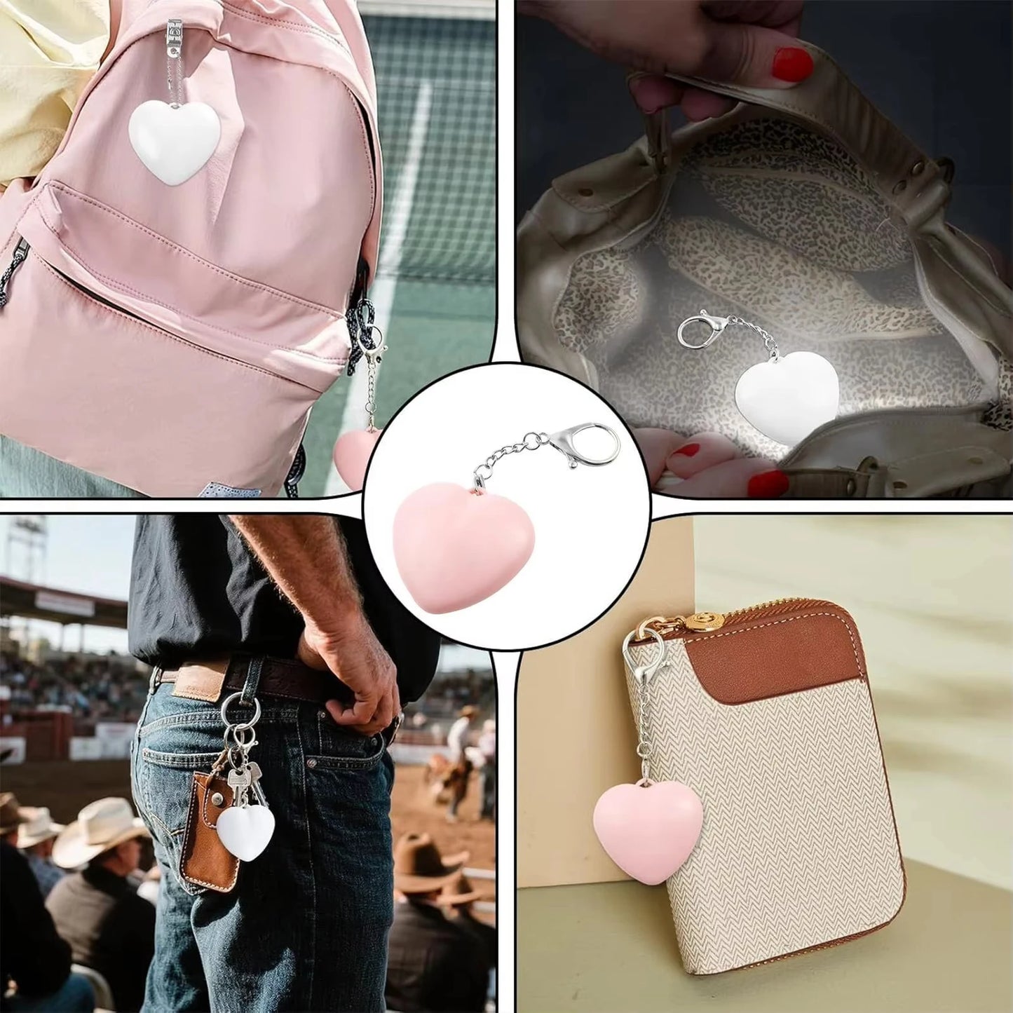 Glow Heart Light Rechargeable Purse Light Touch-Sensitive Heart Cloud Shaped LED Bag Lamp Women USB Charging Compact Wallet Ligh Peaceful Pleasures Health and Wellness
