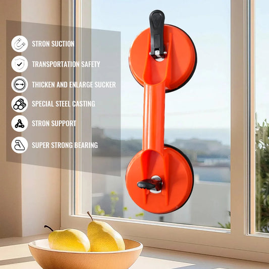 Glass Lifting Suction Cups Heavy Duty Vacuum ABS Handle Holder for Lift Floor Tile Auto Car Windshield Repair Hand Tools Peaceful Pleasures Health and Wellness
