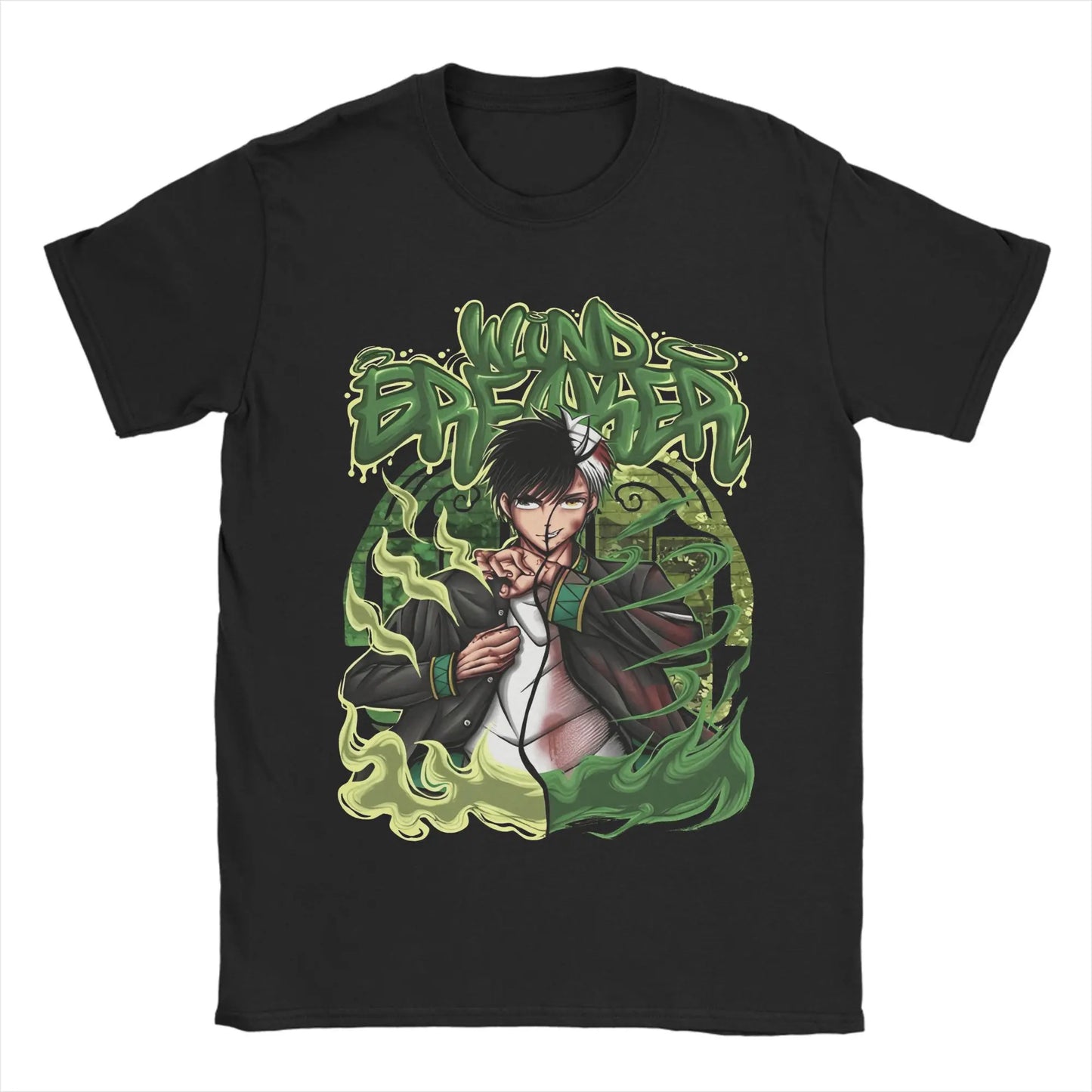 Wind Breaker Men's T Shirt Hayato Suo Funny Tees Short Sleeve O Neck T-Shirt 100% Cotton Big Size Clothing Peaceful Pleasures Health and Wellness 15 5XL