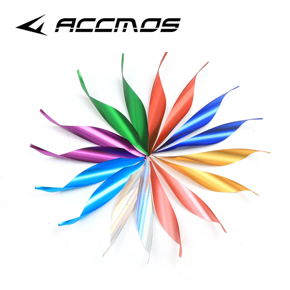 Archery Spin Vanes Spiral Feather DIY Arrow Sticker Tape Accessories