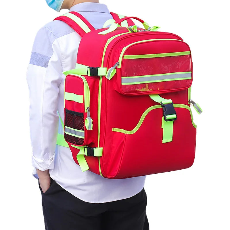 Empty First Aid Backpack | Waterproof Emergency Trauma Bag