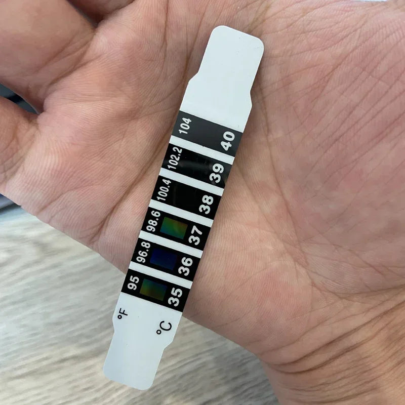 10/20Pcs Forehead Head Strip Thermometer Water Milk Thermometer Fever Body Baby Child Kid Test Temperature Sticker Baby Care Peaceful Pleasures Health and Wellness