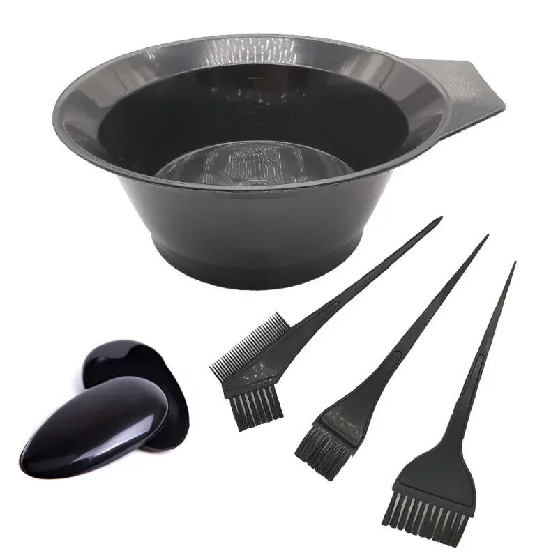 22-Piece Home Salon Hair Color Kit – Brushes, Bowls & Cape