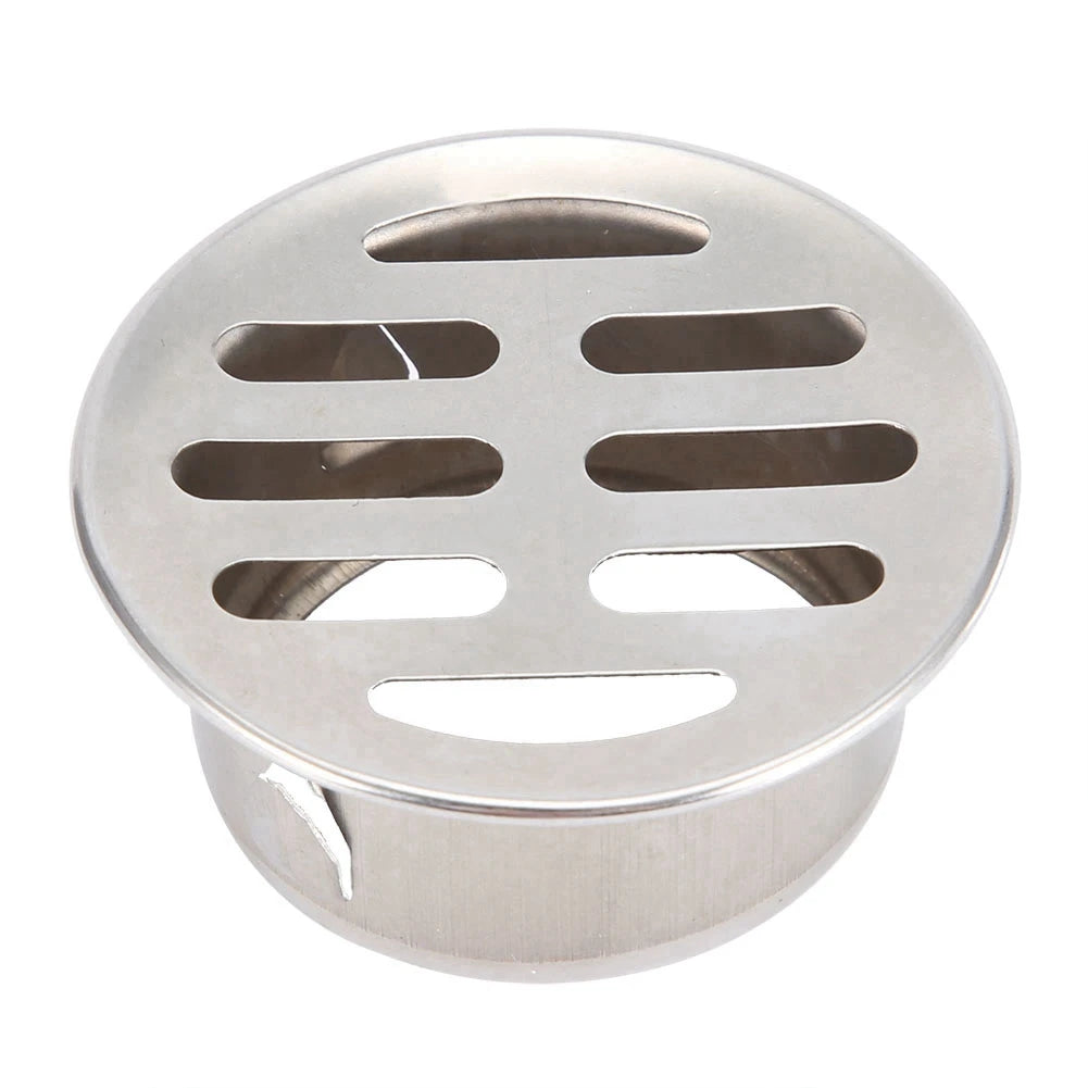 Stainless Steel Balcony Anti Blocking Floor Drain for Outdoor Yard Use Stainless Steel Floor Drain Floor Drain Peaceful Pleasures Health and Wellness 50 Flat Mouth