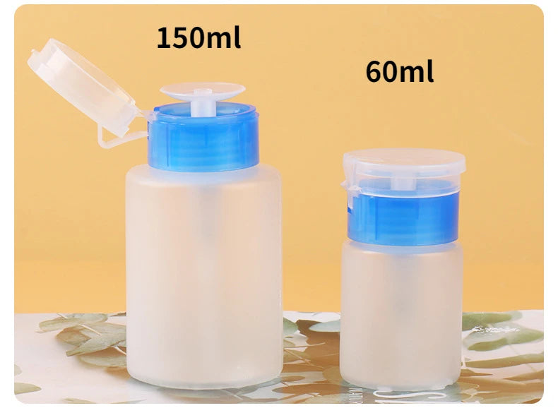 Refillable Press Pump Dispenser Bottle | Nail Remover 60/150ml