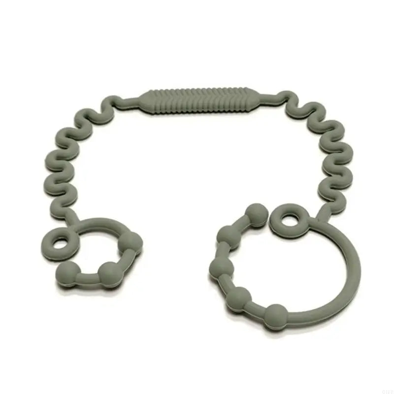Silicone Baby Teether Pacifier Holder & Bottle Tether Clip